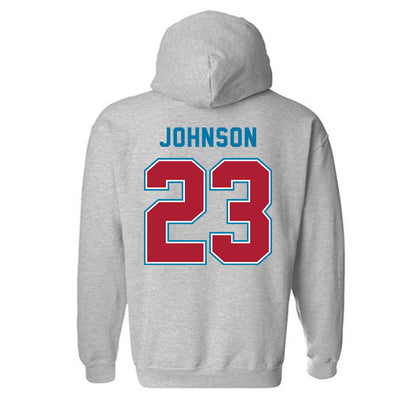 LMU - NCAA Baseball : Jonah Johnson - Classic Shersey Hooded Sweatshirt-1