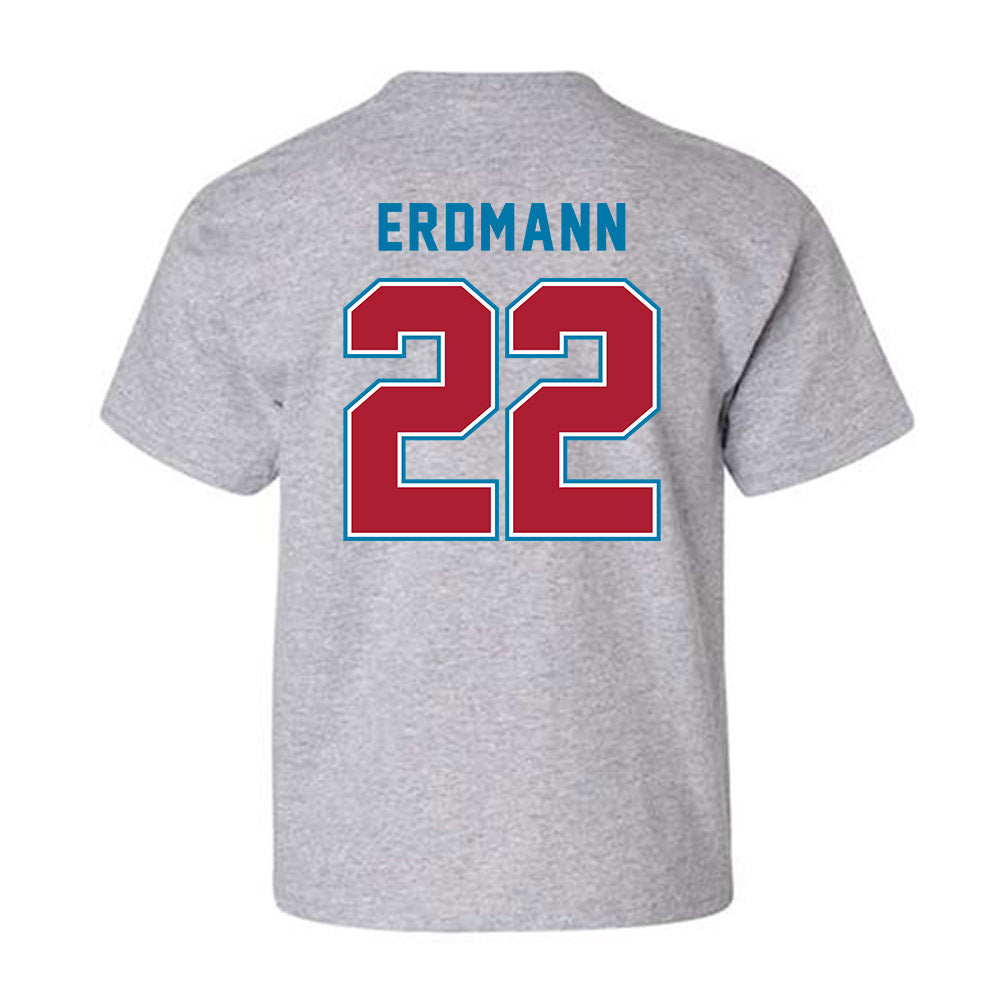 LMU - NCAA Baseball : Eric Erdmann - Classic Shersey Youth T-Shirt-1