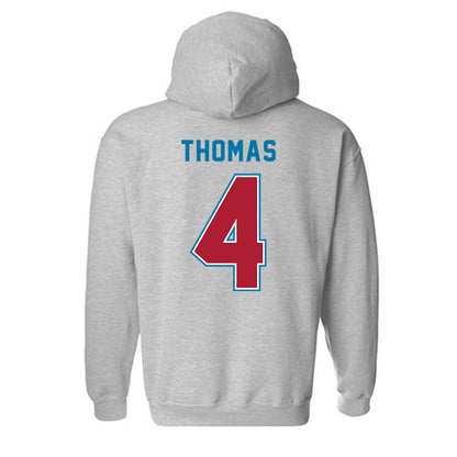 LMU - NCAA Men's Basketball : Aj Thomas - Classic Shersey Hooded Sweatshirt-1