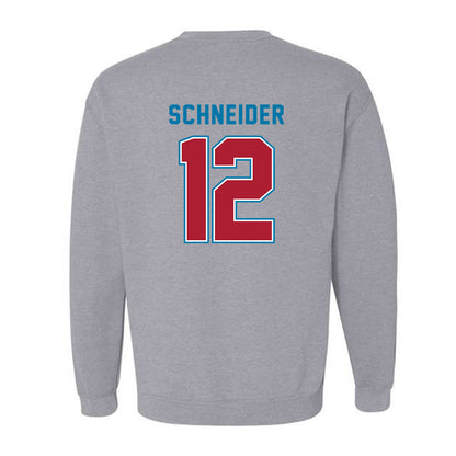 LMU - NCAA Baseball : Max Schneider - Classic Shersey Crewneck Sweatshirt-1