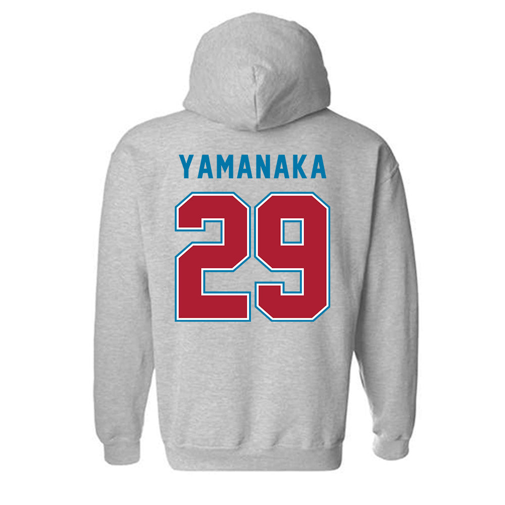 LMU - NCAA Baseball : Eli Yamanaka - Classic Shersey Hooded Sweatshirt-1
