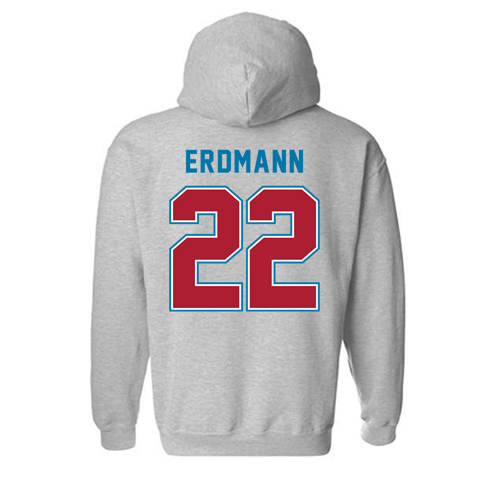 LMU - NCAA Baseball : Eric Erdmann - Classic Shersey Hooded Sweatshirt-1