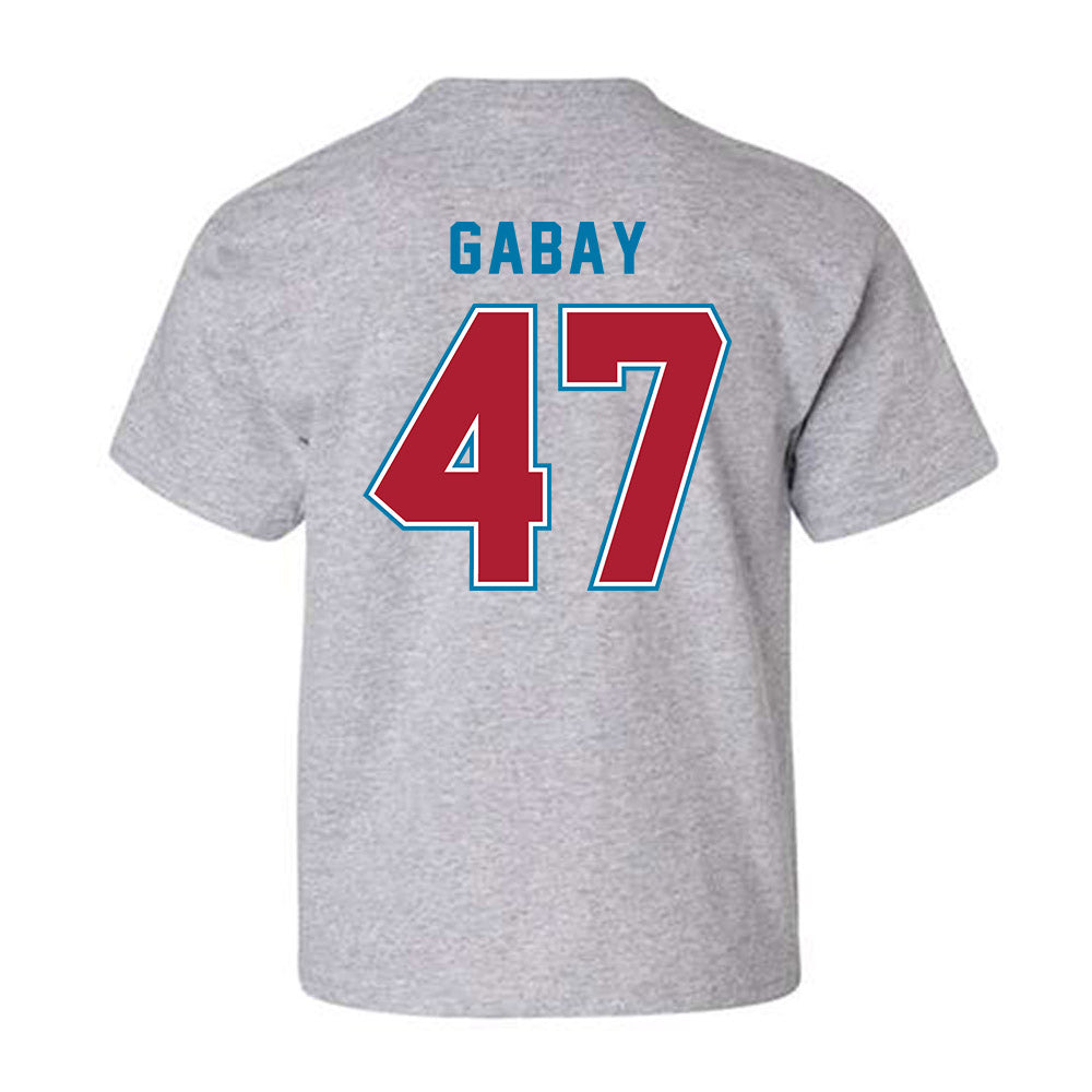 LMU - NCAA Baseball : Lucas Gabay - Classic Shersey Youth T-Shirt-1