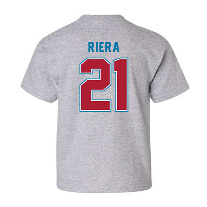 LMU - NCAA Baseball : Niko Riera - Classic Shersey Youth T-Shirt-1