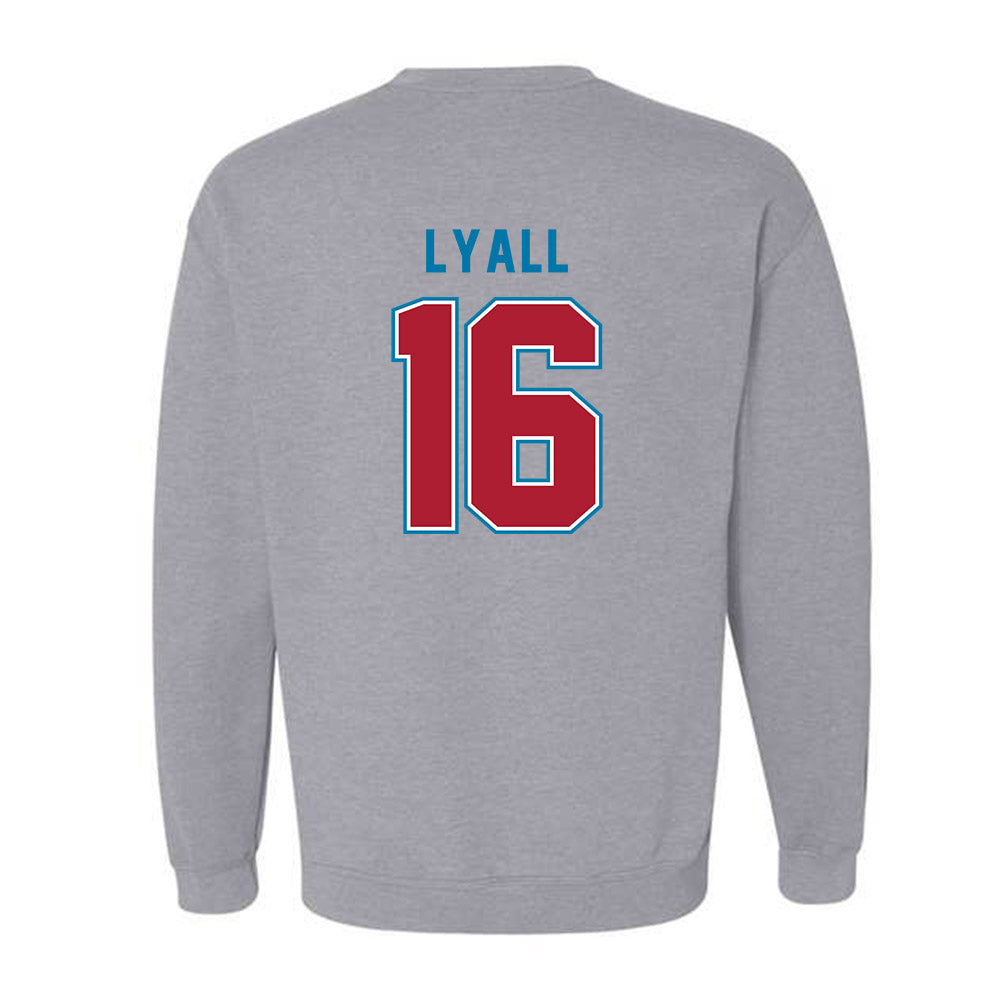 LMU - NCAA Baseball : Jake Lyall - Classic Shersey Crewneck Sweatshirt-1