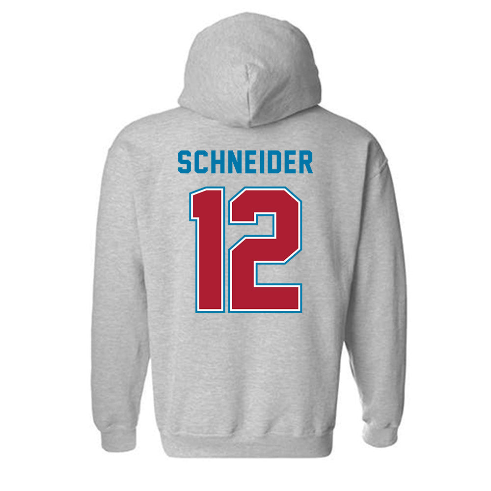 LMU - NCAA Baseball : Max Schneider - Classic Shersey Hooded Sweatshirt-1