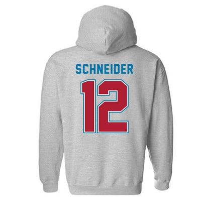 LMU - NCAA Baseball : Max Schneider - Classic Shersey Hooded Sweatshirt-1
