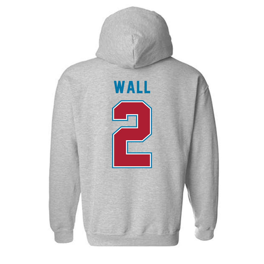 LMU - NCAA Baseball : Jaxson Wall - Classic Shersey Hooded Sweatshirt-1
