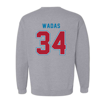 LMU - NCAA Baseball : Zach Wadas - Classic Shersey Crewneck Sweatshirt-1