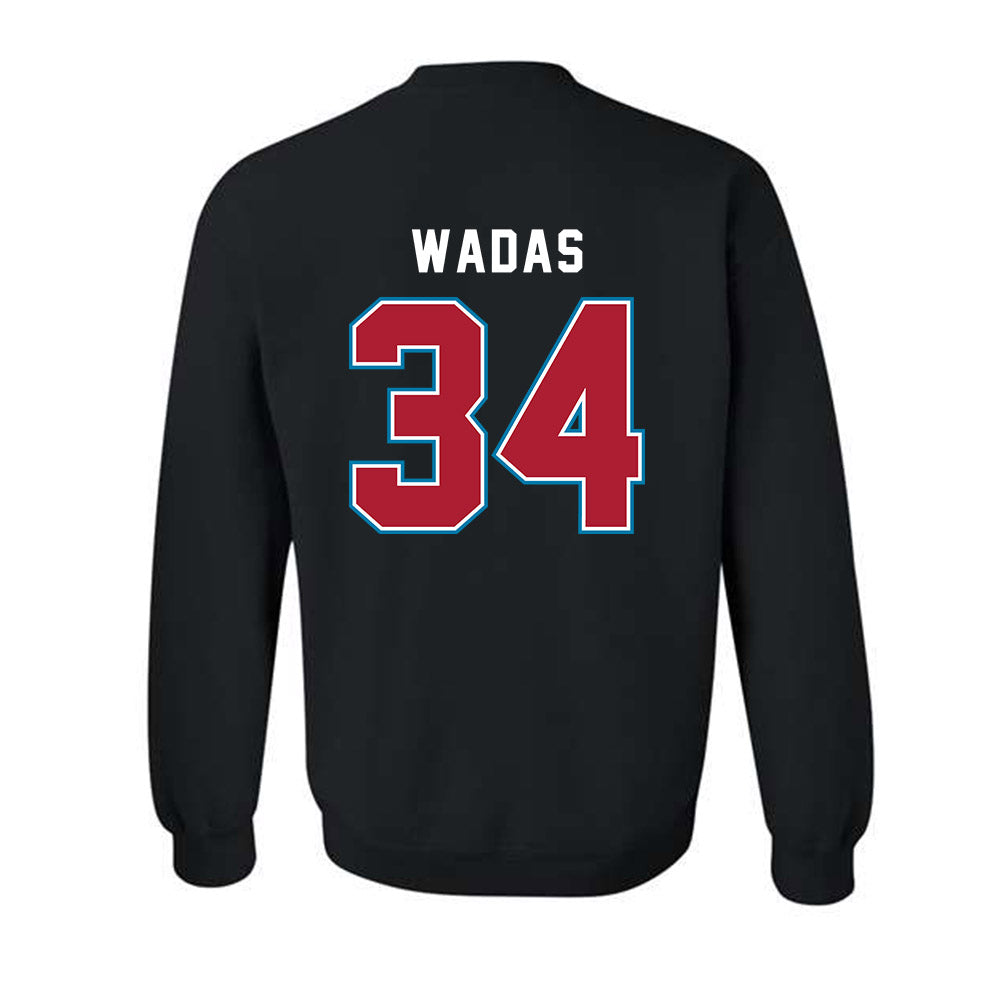 LMU - NCAA Baseball : Zach Wadas - Classic Shersey Crewneck Sweatshirt-1
