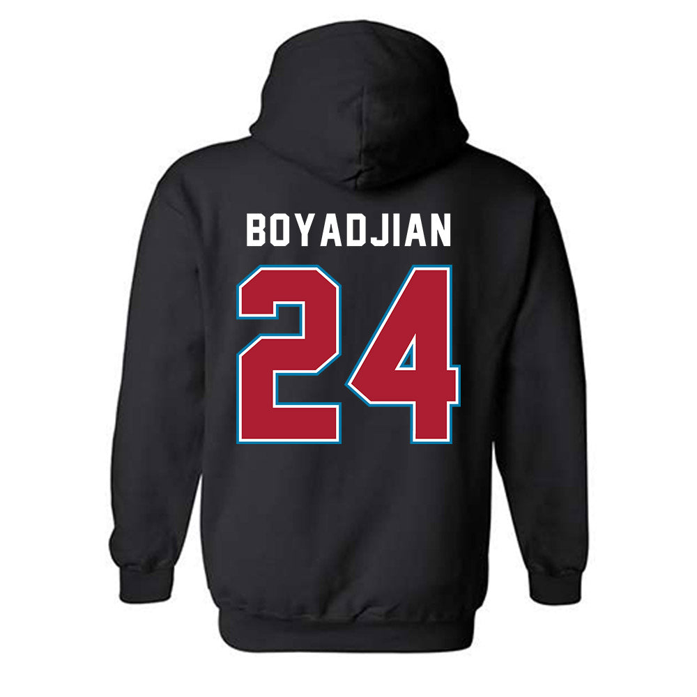 LMU - NCAA Men's Soccer : Anthony Boyadjian - Classic Shersey Hooded Sweatshirt-1