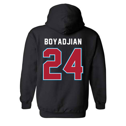 LMU - NCAA Men's Soccer : Anthony Boyadjian - Classic Shersey Hooded Sweatshirt-1