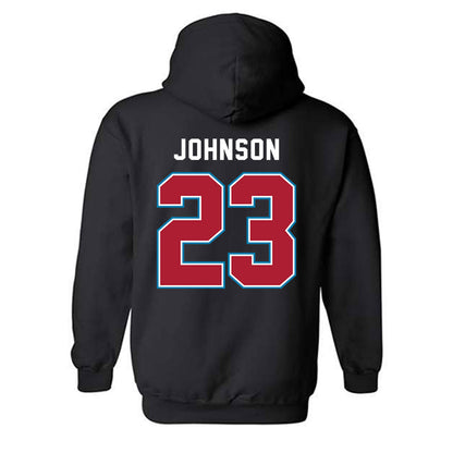 LMU - NCAA Baseball : Jonah Johnson - Classic Shersey Hooded Sweatshirt-1
