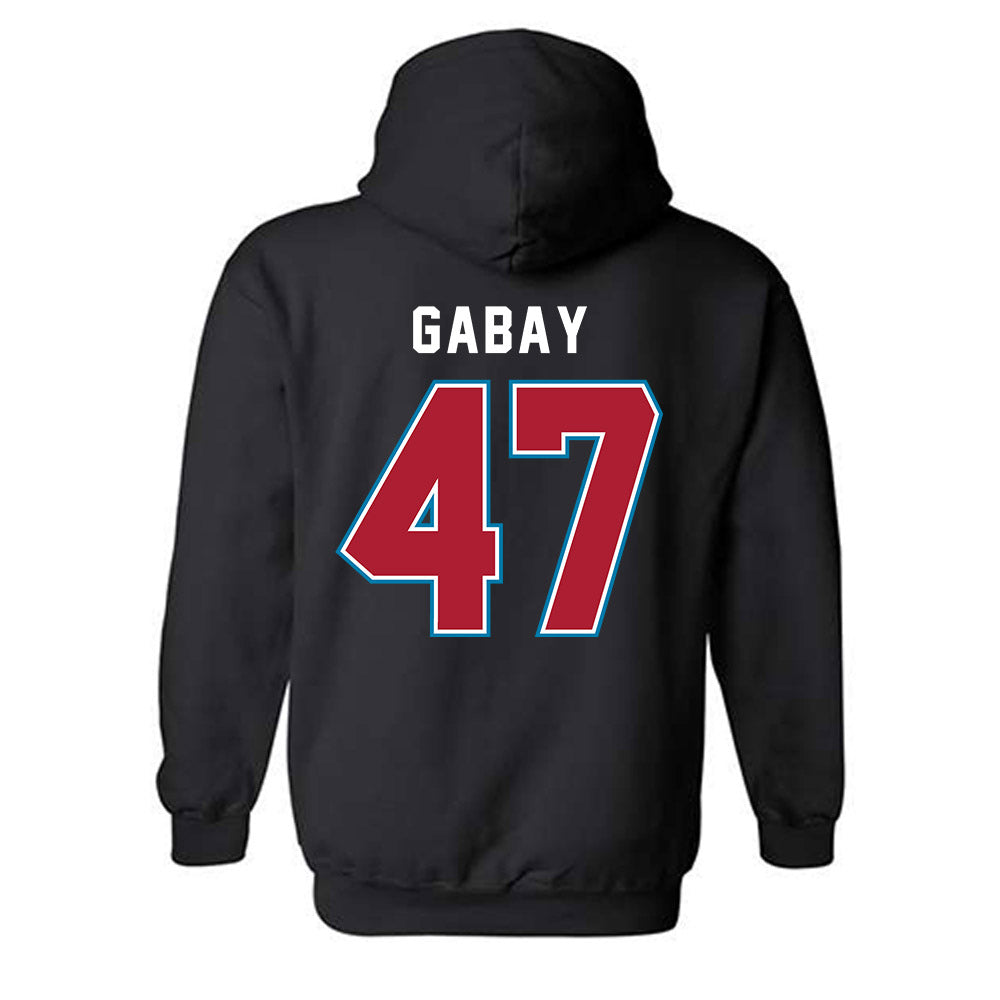 LMU - NCAA Baseball : Lucas Gabay - Classic Shersey Hooded Sweatshirt-1