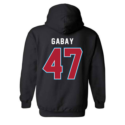 LMU - NCAA Baseball : Lucas Gabay - Classic Shersey Hooded Sweatshirt-1