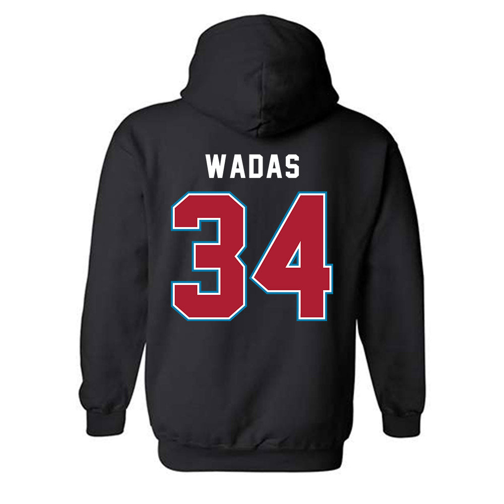 LMU - NCAA Baseball : Zach Wadas - Classic Shersey Hooded Sweatshirt-1