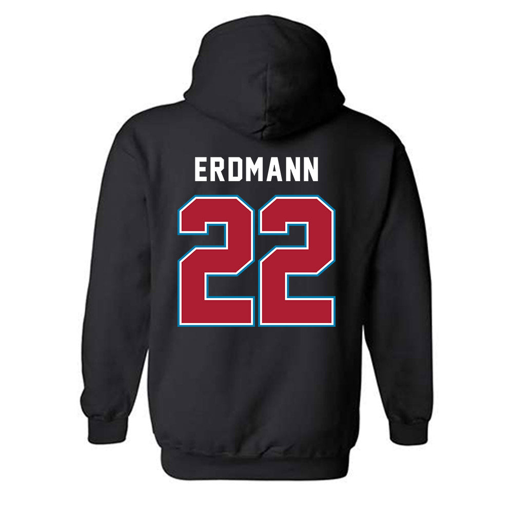 LMU - NCAA Baseball : Eric Erdmann - Classic Shersey Hooded Sweatshirt-1