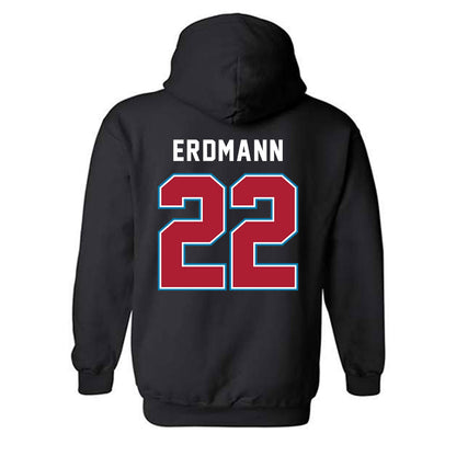LMU - NCAA Baseball : Eric Erdmann - Classic Shersey Hooded Sweatshirt-1