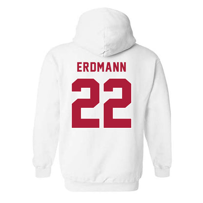LMU - NCAA Baseball : Eric Erdmann - Classic Shersey Hooded Sweatshirt-1