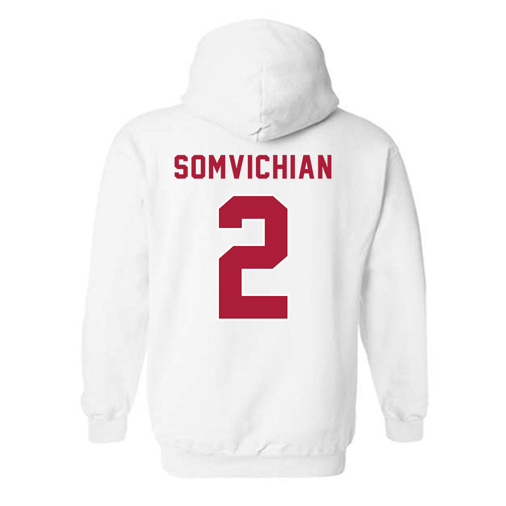 LMU - NCAA Women's Basketball : Mari Somvichian - Classic Shersey Hooded Sweatshirt-1
