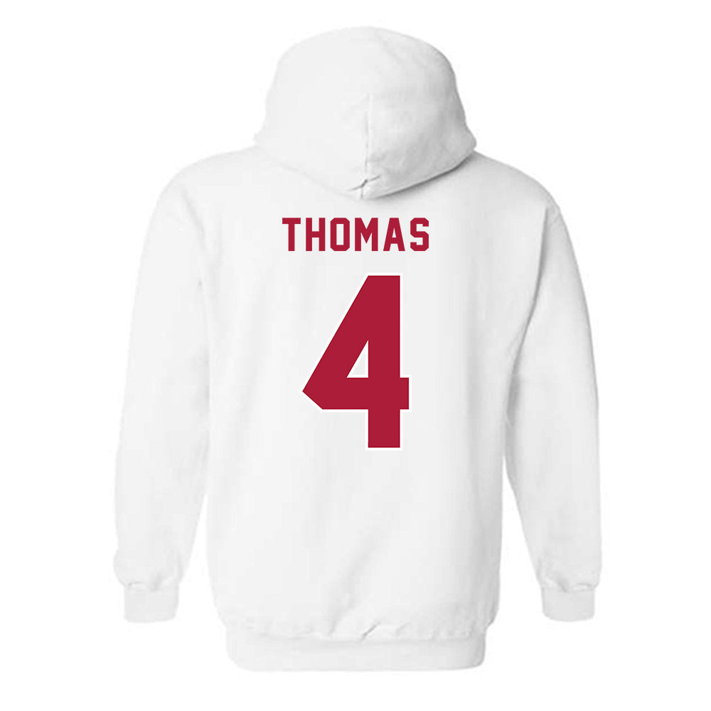 LMU - NCAA Men's Basketball : Aj Thomas - Classic Shersey Hooded Sweatshirt-1