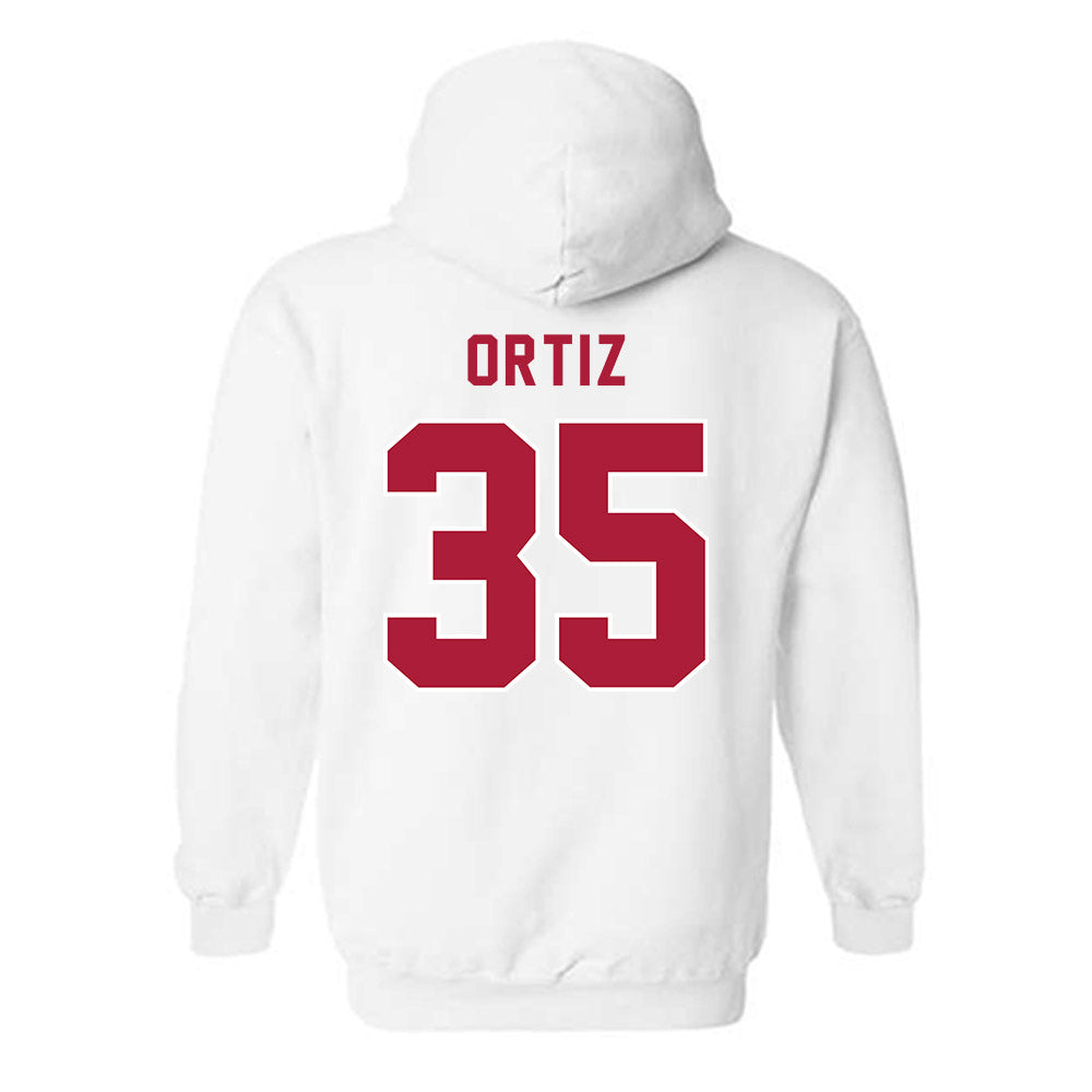 LMU - NCAA Baseball : Jordan Ortiz - Classic Shersey Hooded Sweatshirt-1