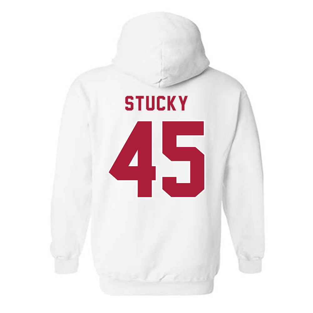 LMU - NCAA Baseball : Cole Stucky - Classic Shersey Hooded Sweatshirt-1
