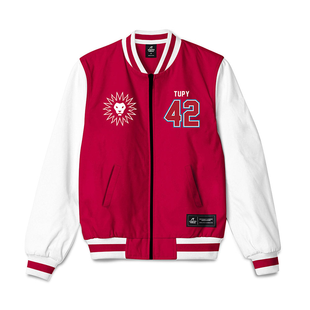 LMU - NCAA Men's Basketball : George Tupy - Bomber Jacket-0