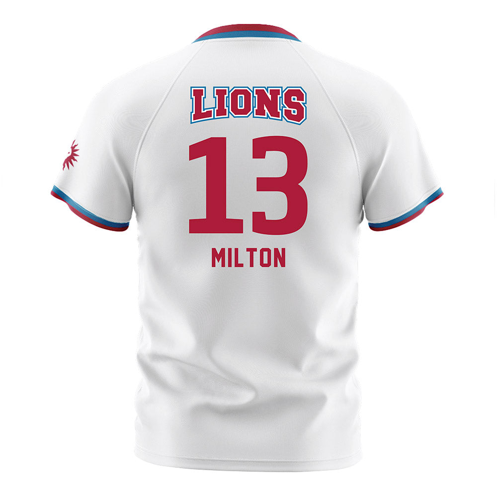 LMU - NCAA Men's Soccer : Viktor Milton - White Soccer Jersey-1