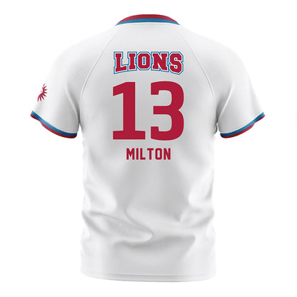 LMU - NCAA Men's Soccer : Viktor Milton - White Soccer Jersey-1