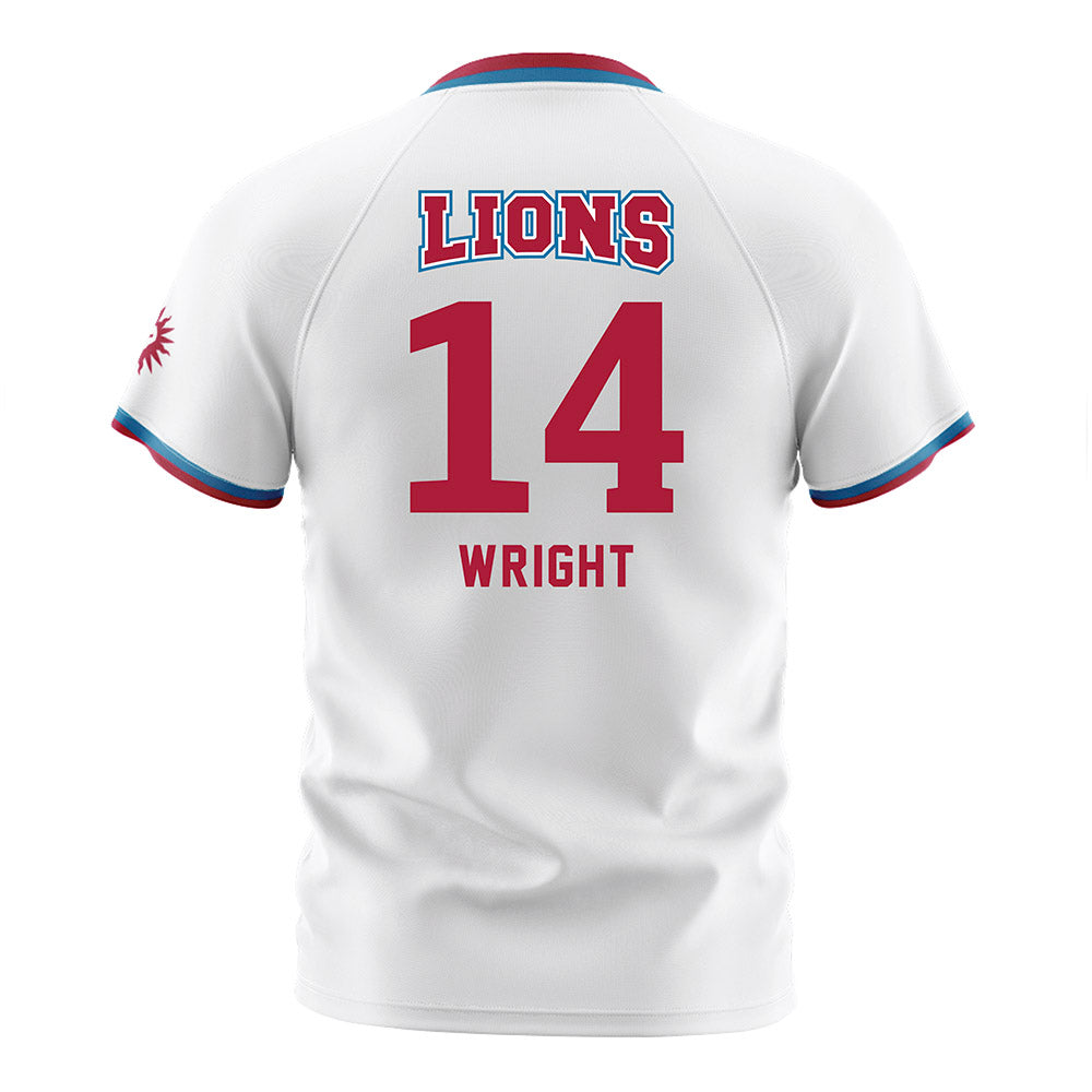 LMU - NCAA Men's Soccer : Skyler Wright - White Soccer Jersey-1