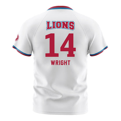 LMU - NCAA Men's Soccer : Skyler Wright - White Soccer Jersey-1