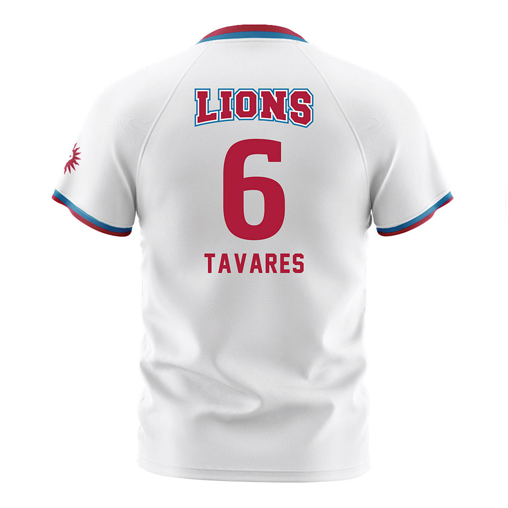 LMU - NCAA Men's Soccer : Hugo Tavares - White Soccer Jersey-1