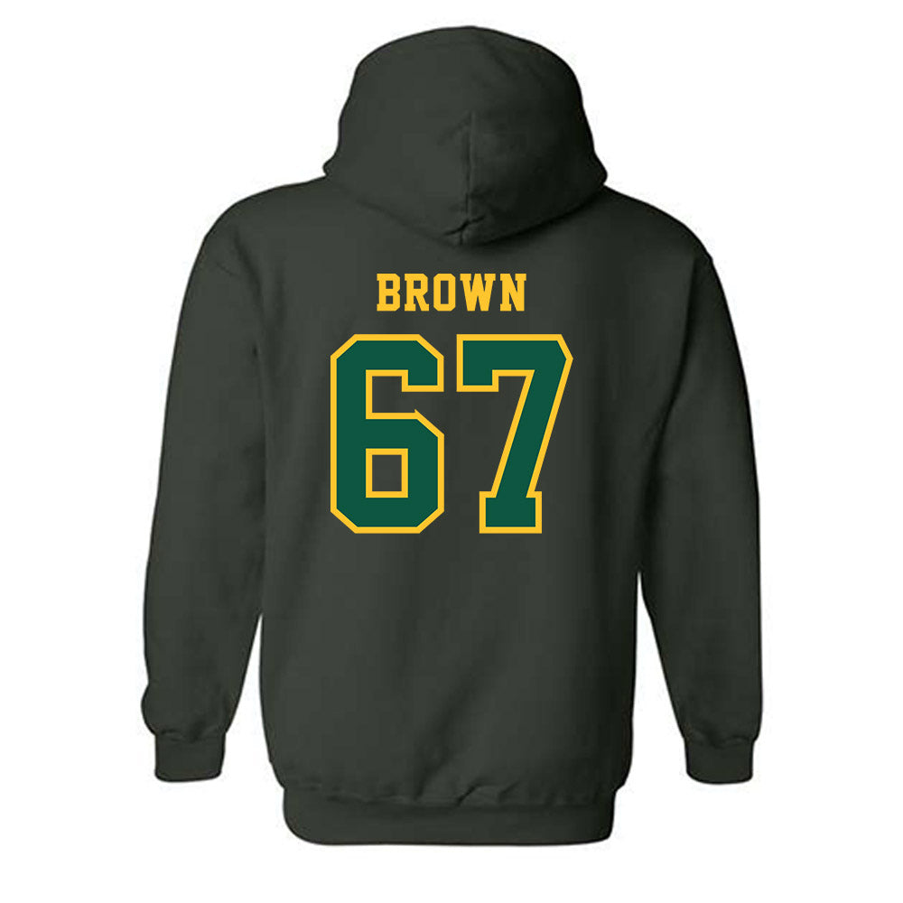 NDSU - NCAA Football : Earl Brown - Classic Shersey Hooded Sweatshirt-1