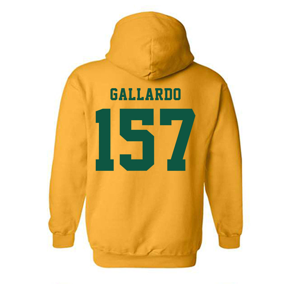 NDSU - NCAA Wrestling : Gabriel Gallardo - Classic Shersey Hooded Sweatshirt-1