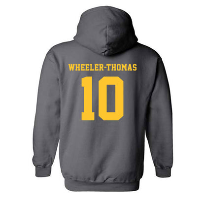 NDSU - NCAA Men's Basketball : Damari Wheeler-Thomas - Classic Shersey Hooded Sweatshirt-1