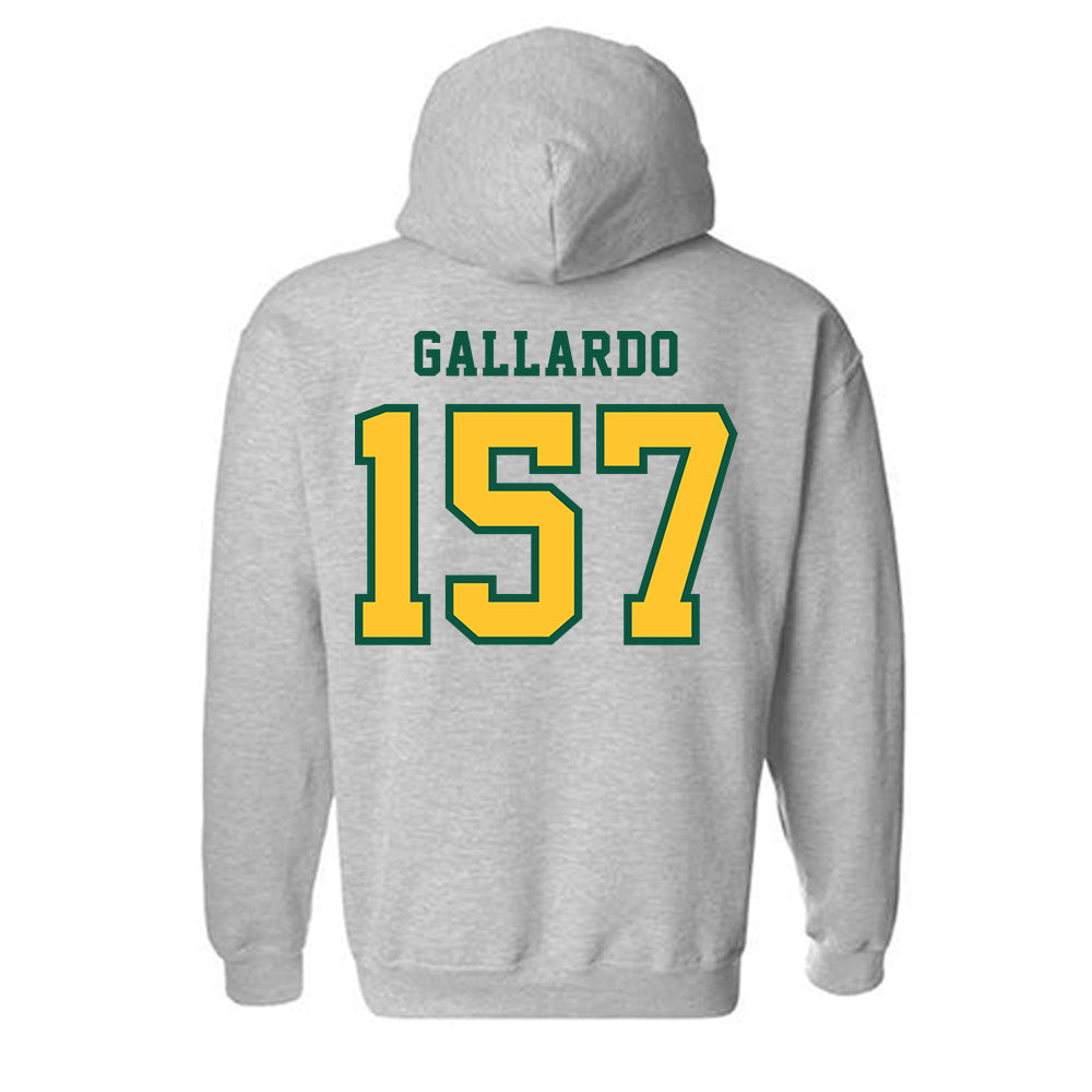 NDSU - NCAA Wrestling : Gabriel Gallardo - Classic Shersey Hooded Sweatshirt-1
