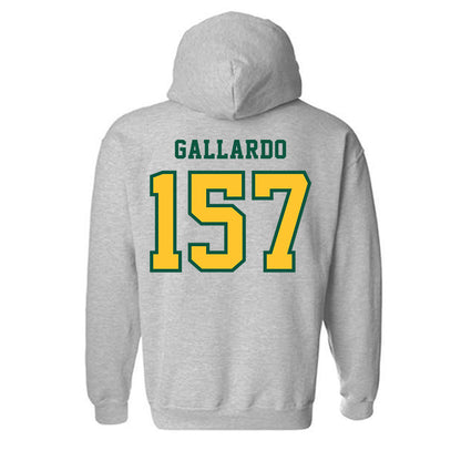 NDSU - NCAA Wrestling : Gabriel Gallardo - Classic Shersey Hooded Sweatshirt-1