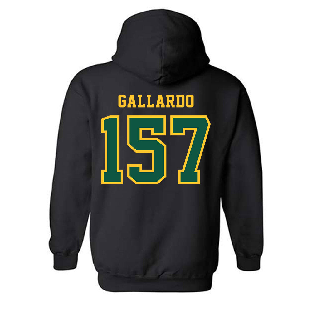 NDSU - NCAA Wrestling : Gabriel Gallardo - Classic Shersey Hooded Sweatshirt-1