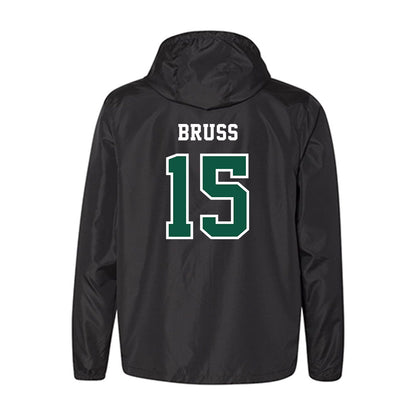NDSU - NCAA Women's Volleyball : Emily Bruss - Black Windbreaker-1