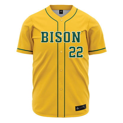 NDSU - NCAA Baseball : Tate Martin - Yellow Jersey-0