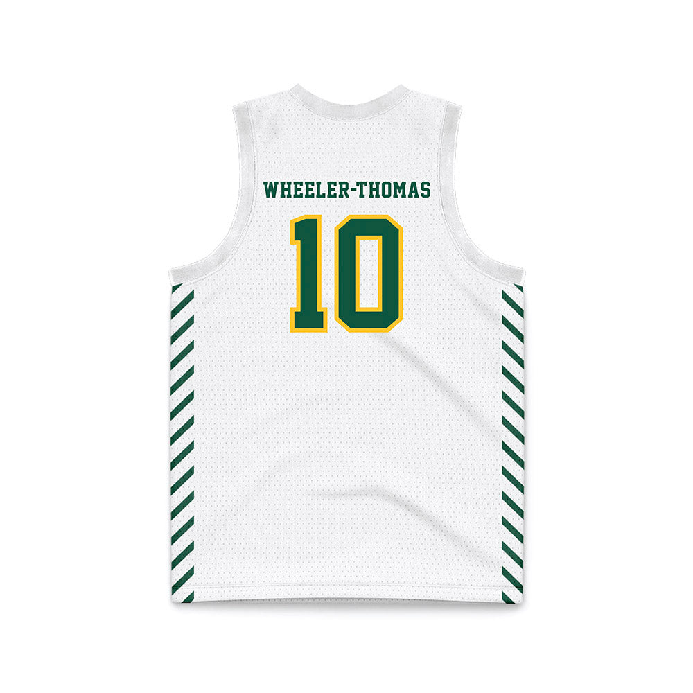 NDSU - NCAA Men's Basketball : Damari Wheeler-Thomas - White Basketball Jersey-1
