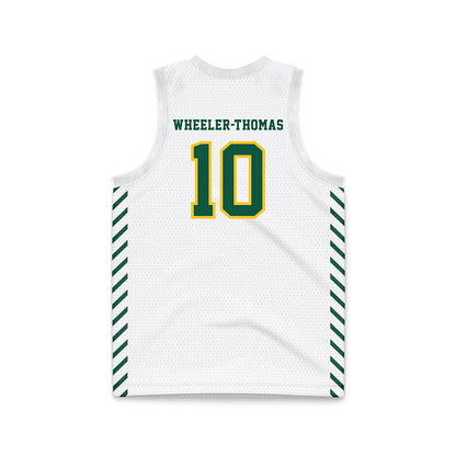 NDSU - NCAA Men's Basketball : Damari Wheeler-Thomas - White Basketball Jersey-1