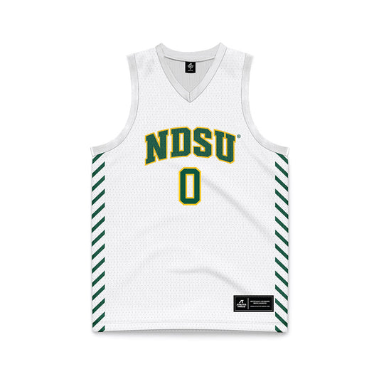 NDSU - NCAA Men's Basketball : Trevian Carson - White Basketball Jersey-0