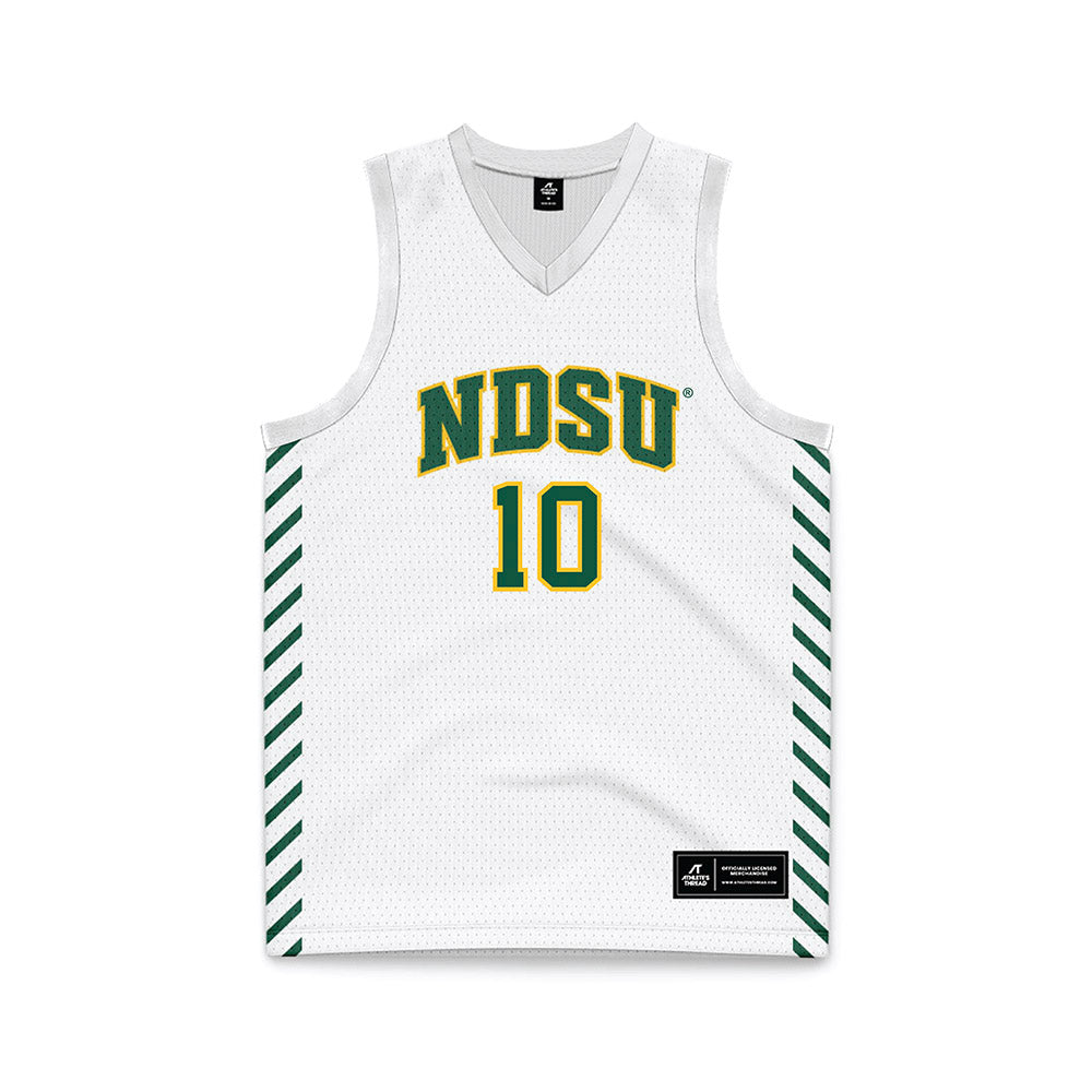 NDSU - NCAA Men's Basketball : Damari Wheeler-Thomas - White Basketball Jersey-0