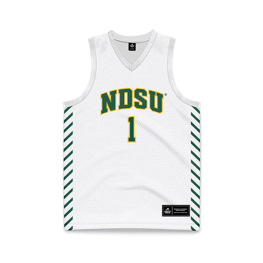 NDSU - NCAA Men's Basketball : Melvin Bell Jr. - White Basketball Jersey-0