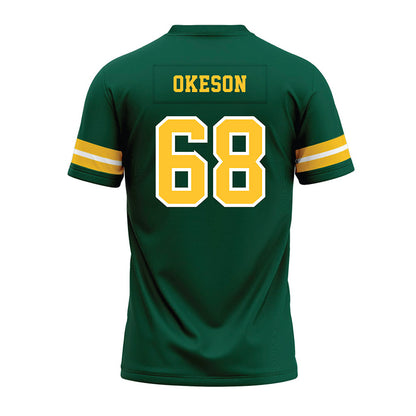 NDSU - NCAA Football : Coy Okeson - Green Premium Football Jersey-1