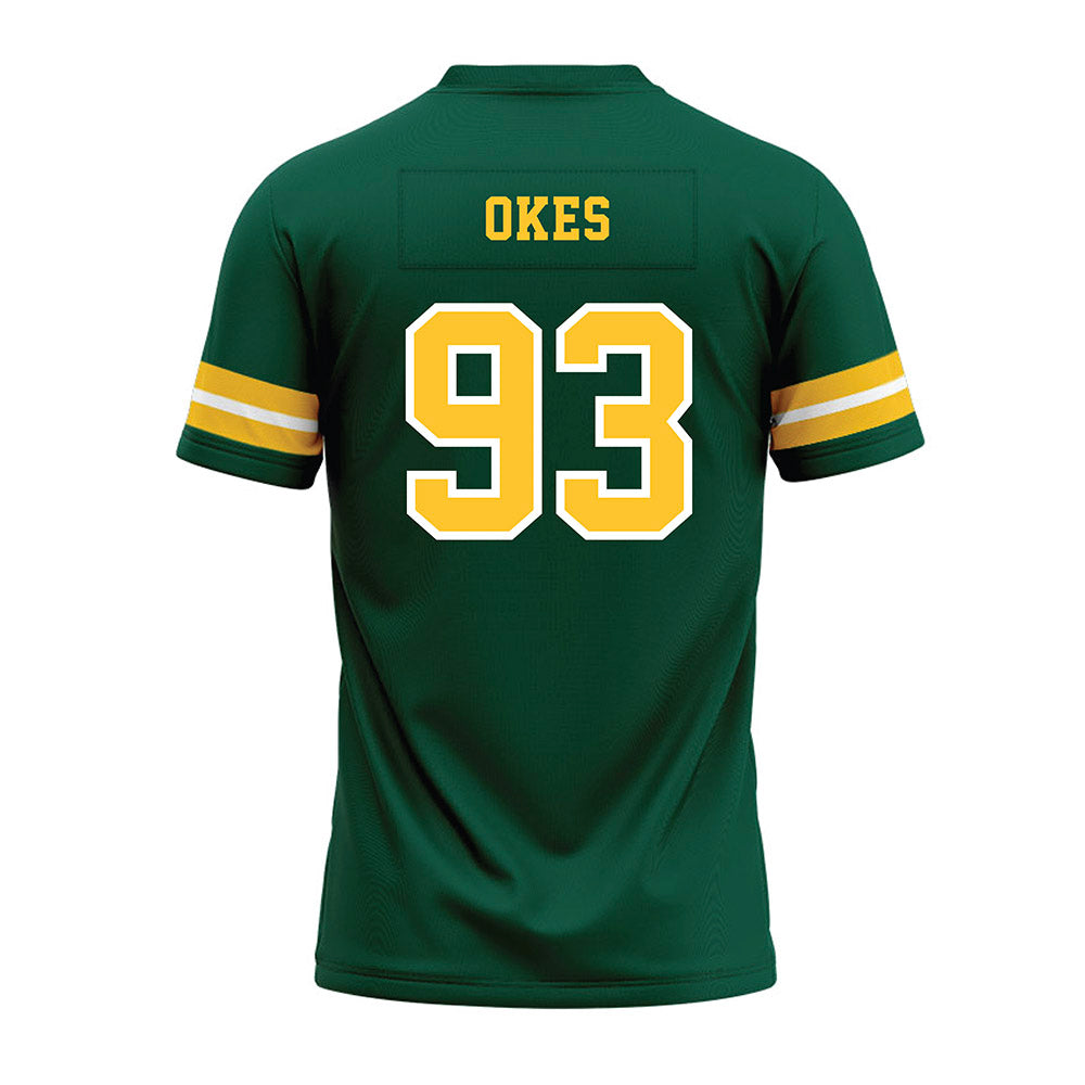 NDSU - NCAA Football : Anthony Okes - Green Premium Football Jersey-1