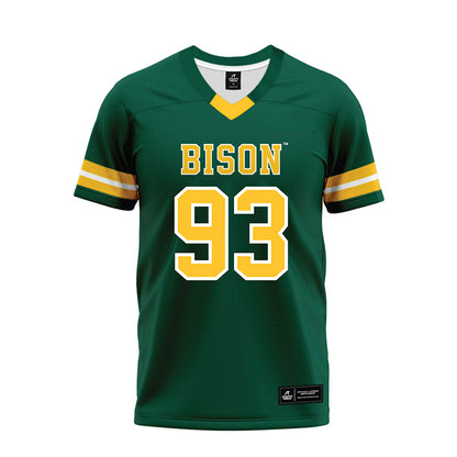 NDSU - NCAA Football : Anthony Okes - Green Premium Football Jersey-0
