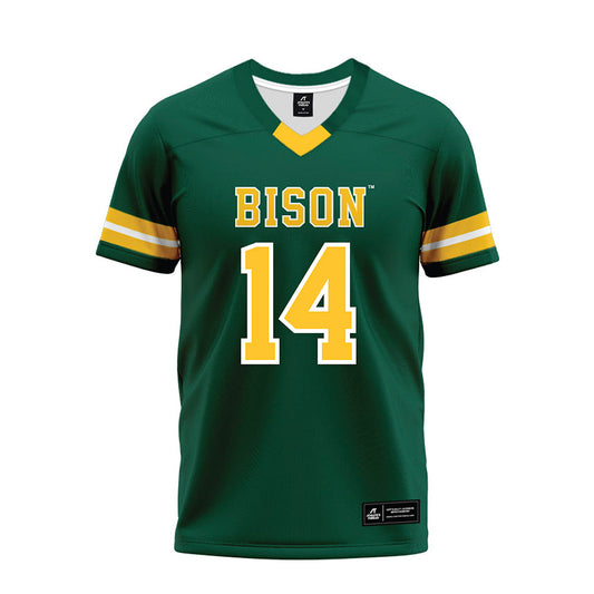 NDSU - NCAA Football : Preston Brown - Green Premium Football Jersey-0
